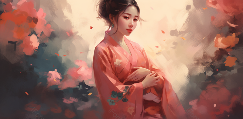 粉色插画感恩母亲节背景,插画/手绘图,插画/手绘图库,插画/手绘图下载,插画/手绘